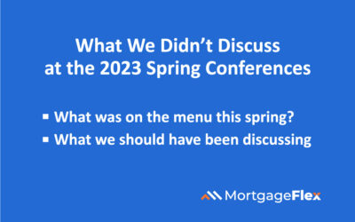 What We Didn’t Discuss at the 2023 Spring Conferences